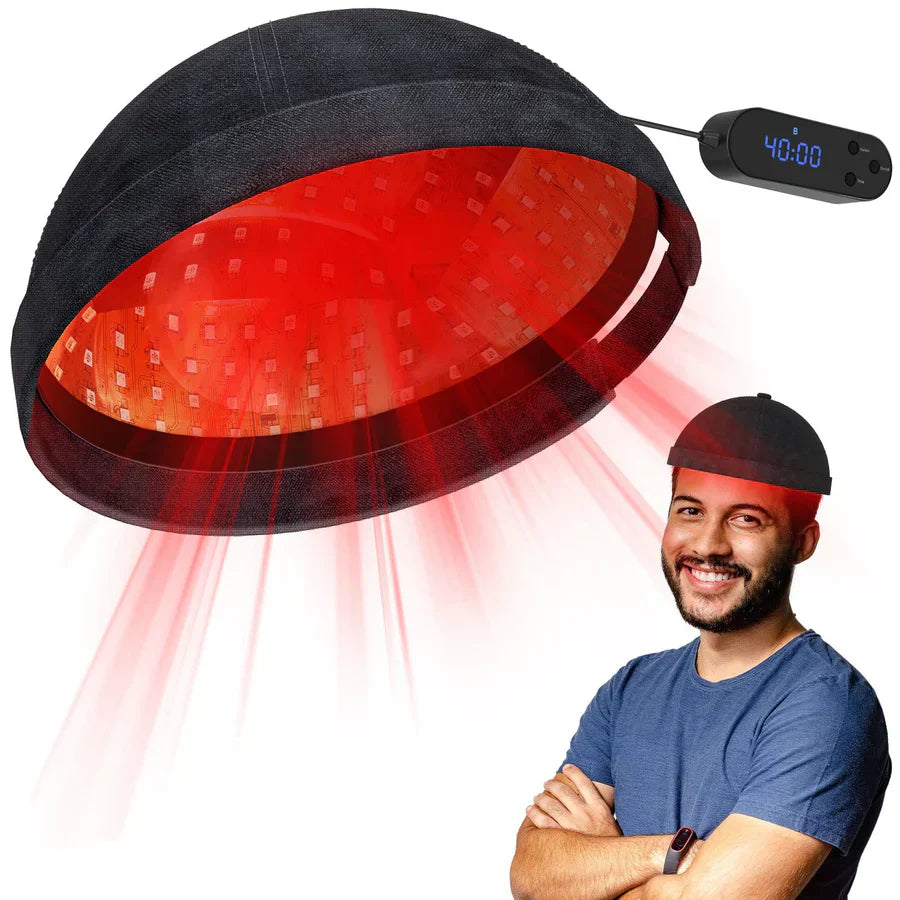 Dual-Light LED Hair Care Cap with Red & Blue Light for Scalp & Hair Wellness | Lersk