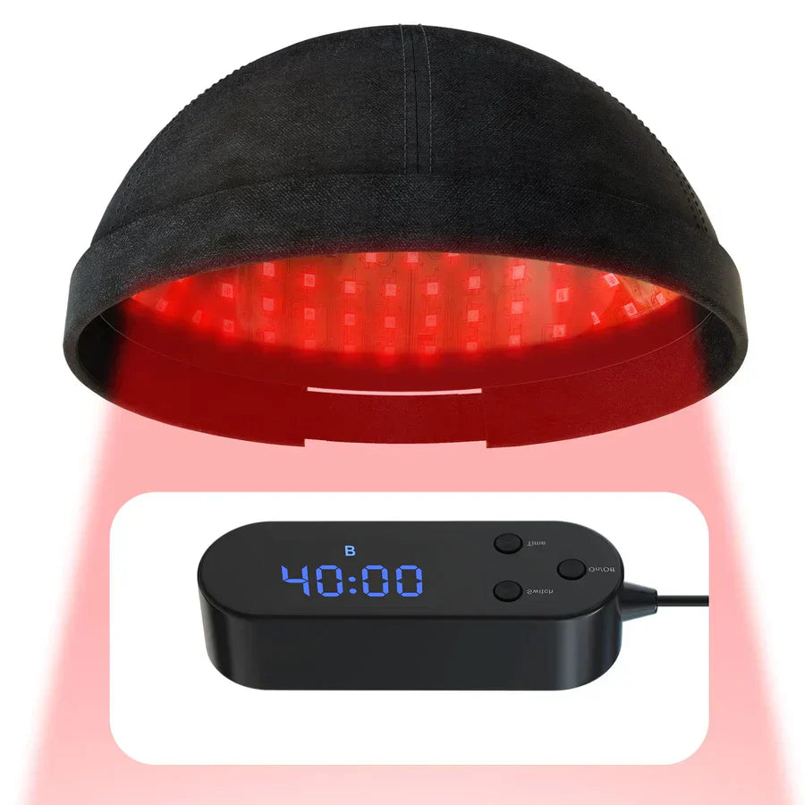 Dual-Light LED Hair Care Cap with Red & Blue Light for Scalp & Hair Wellness | Lersk