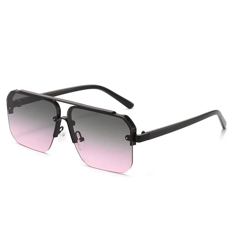 NovaVale Gradient Aviator Sunglasses Titanium Rimless UV400 | Lersk