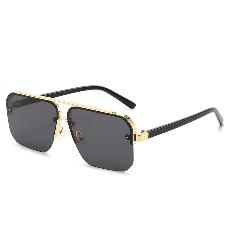 NovaVale Gradient Aviator Sunglasses Titanium Rimless UV400 | Lersk