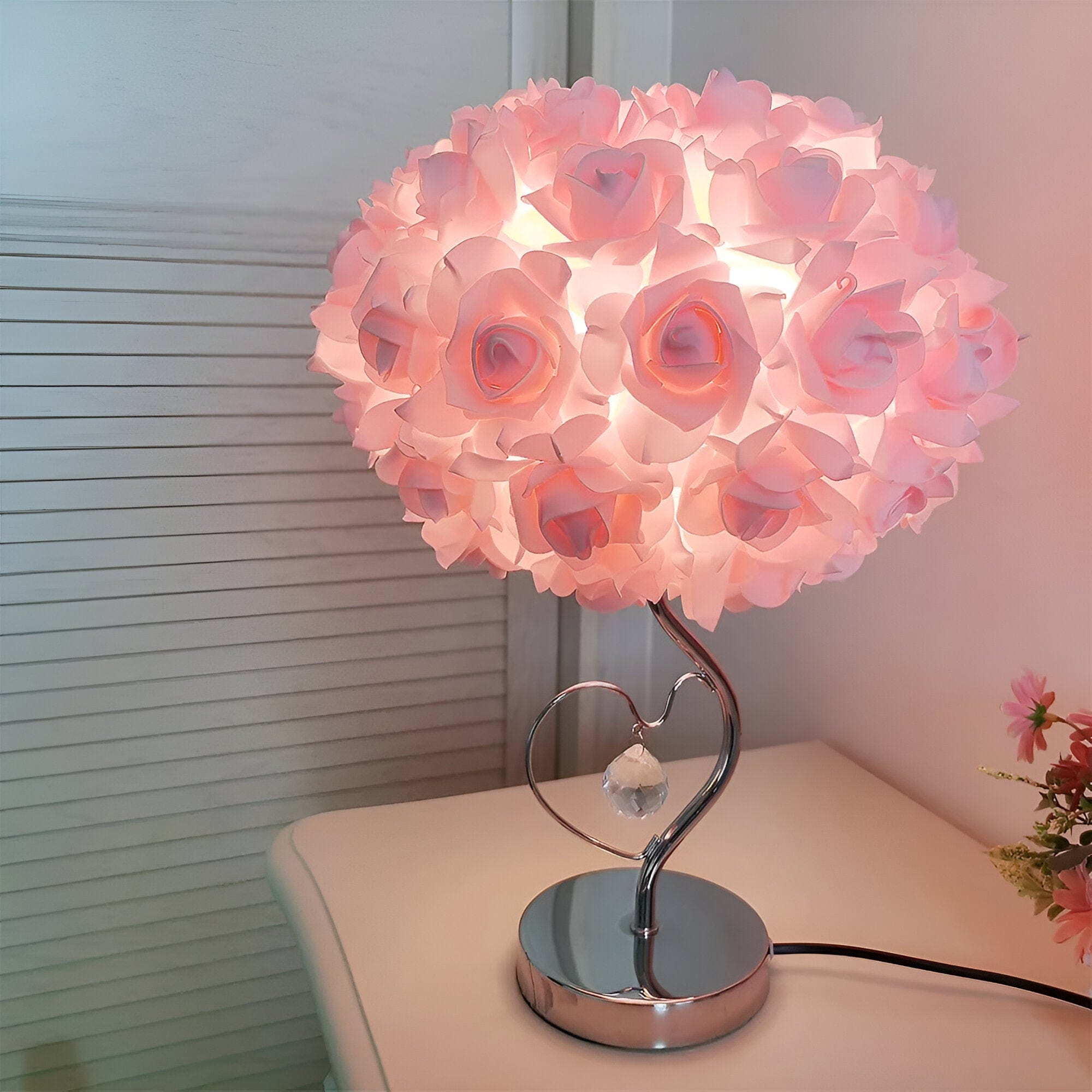 Rose Accent Night Light for Bedroom | Lersk