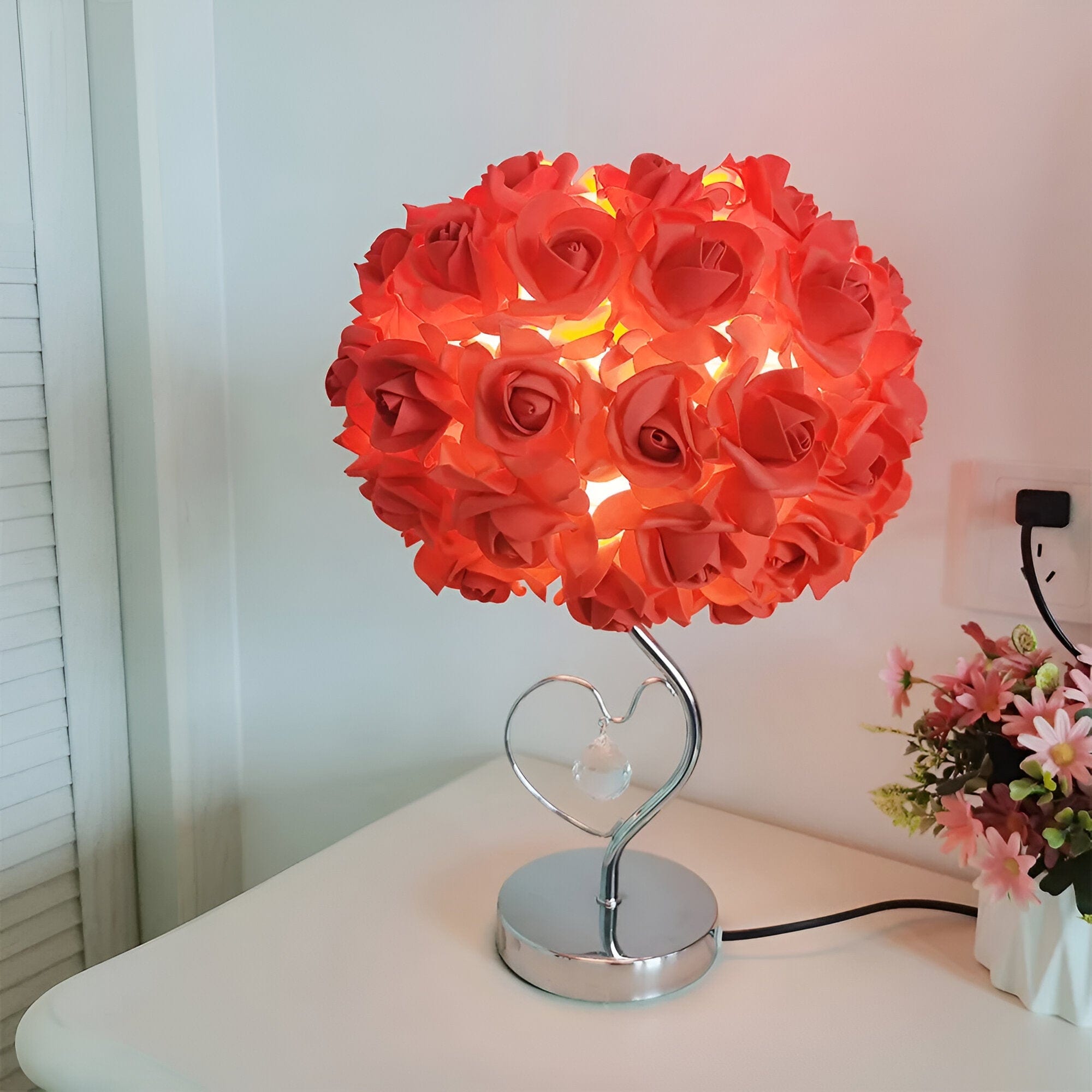 Rose Accent Night Light for Bedroom | Lersk