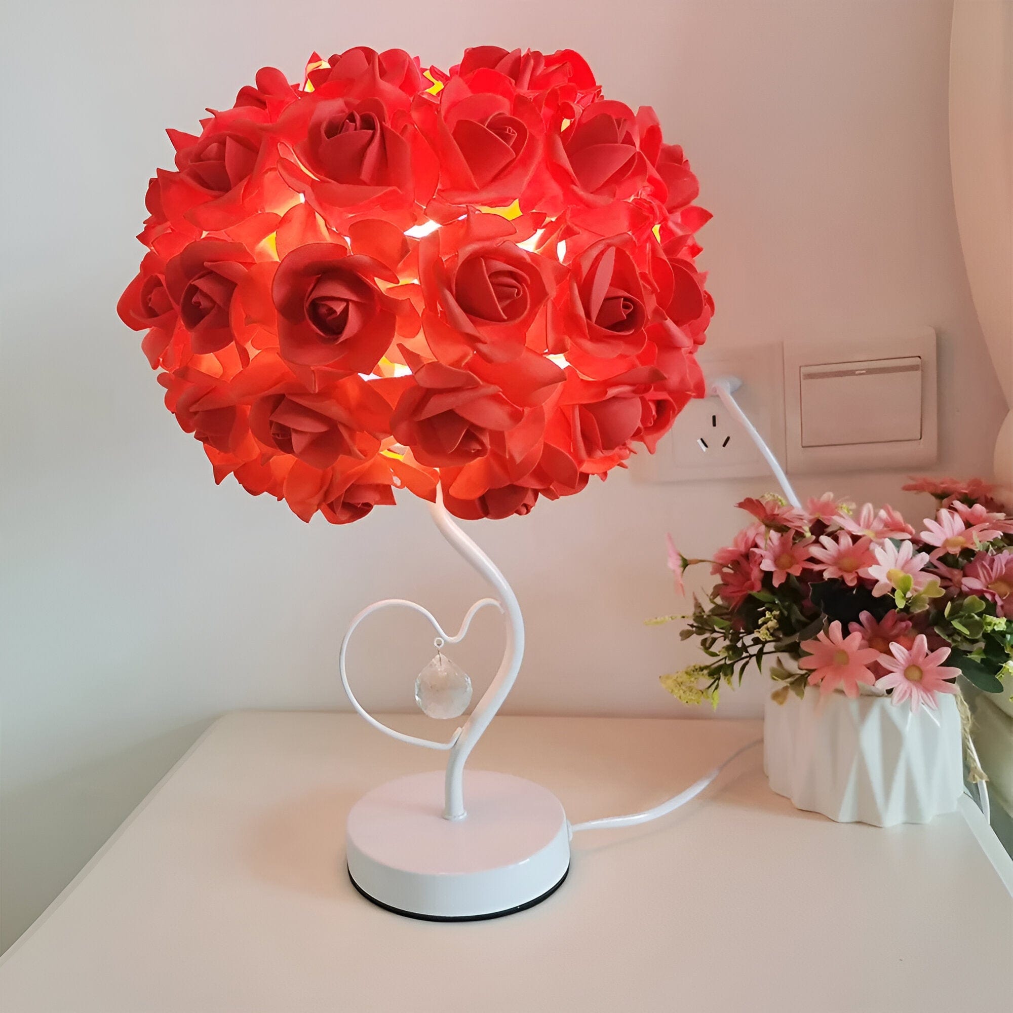 Rose Accent Night Light for Bedroom | Lersk
