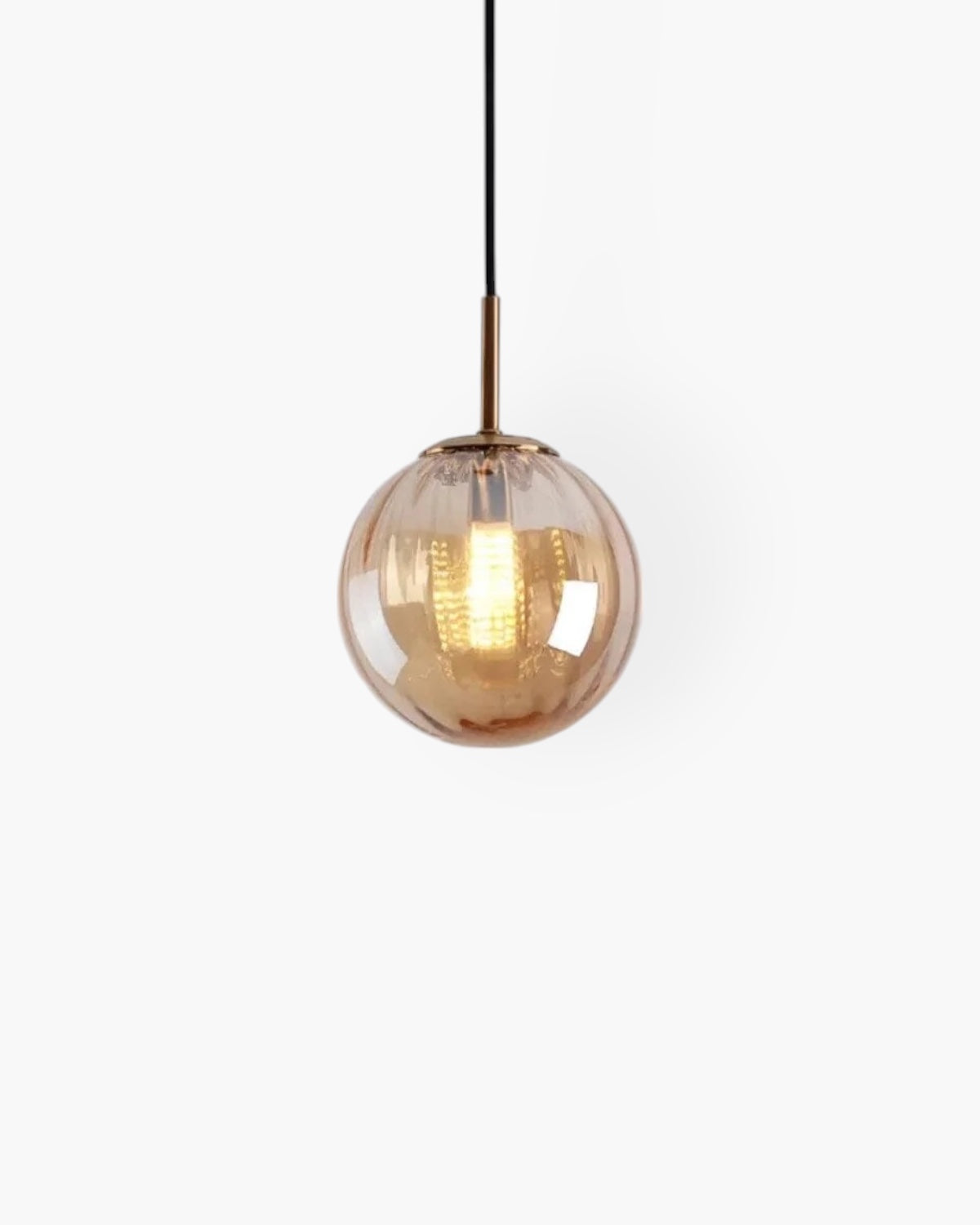 VeraLux Amber Glass Pendant Ceiling Light Vintage Warmth | Lersk