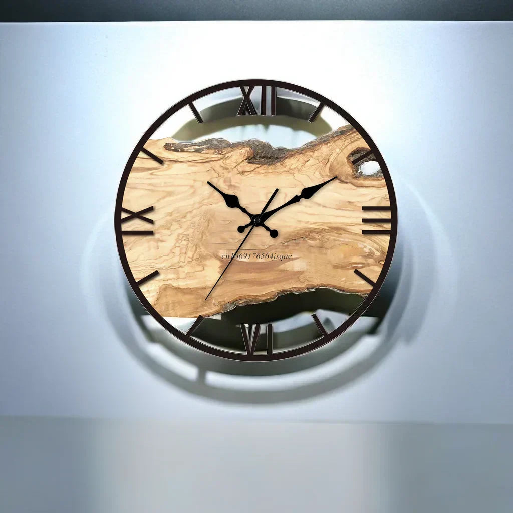 AstraLume Transparent Wall Clock In Minimalist Modern Decor | Lersk