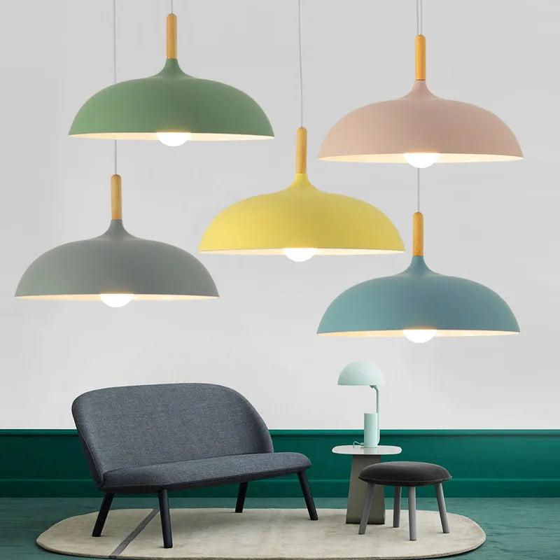 NordicOak Ceiling Lamp Modern Scandinavian LED Lighting For Modern Homes | Lersk
