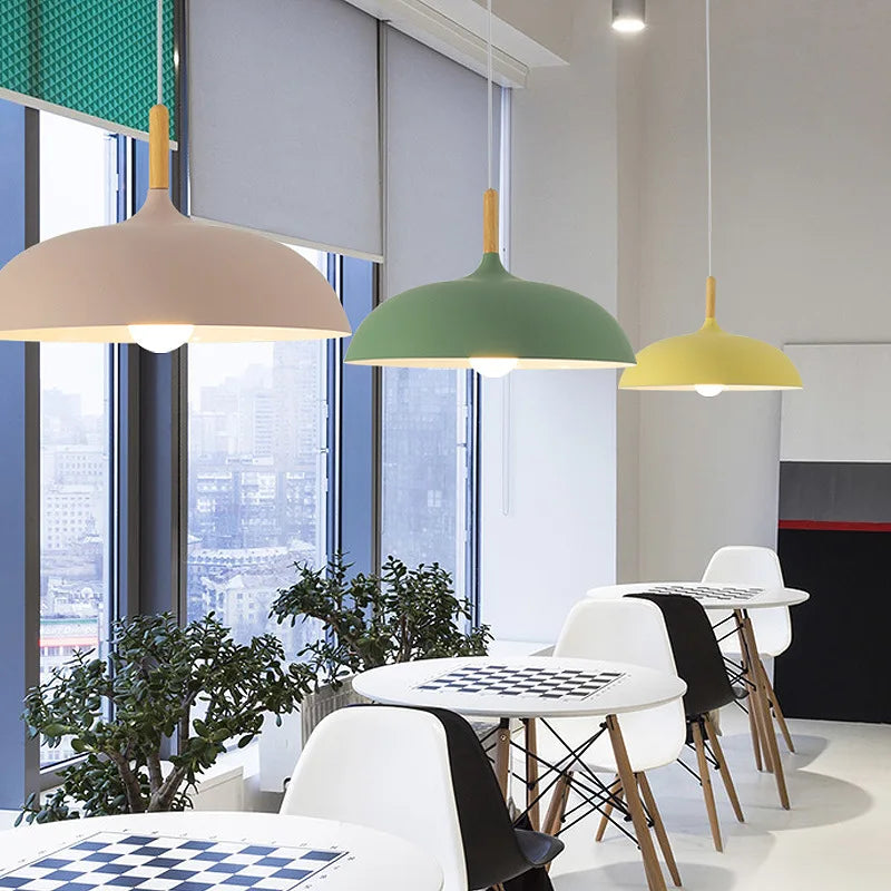 NordicOak Ceiling Lamp Modern Scandinavian LED Lighting For Modern Homes | Lersk