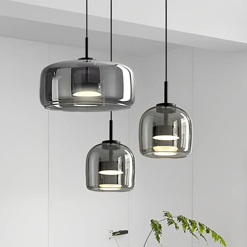 Lámpara de vidrio minimalista ClearAura para ambiente de hogares modernos | Lersk