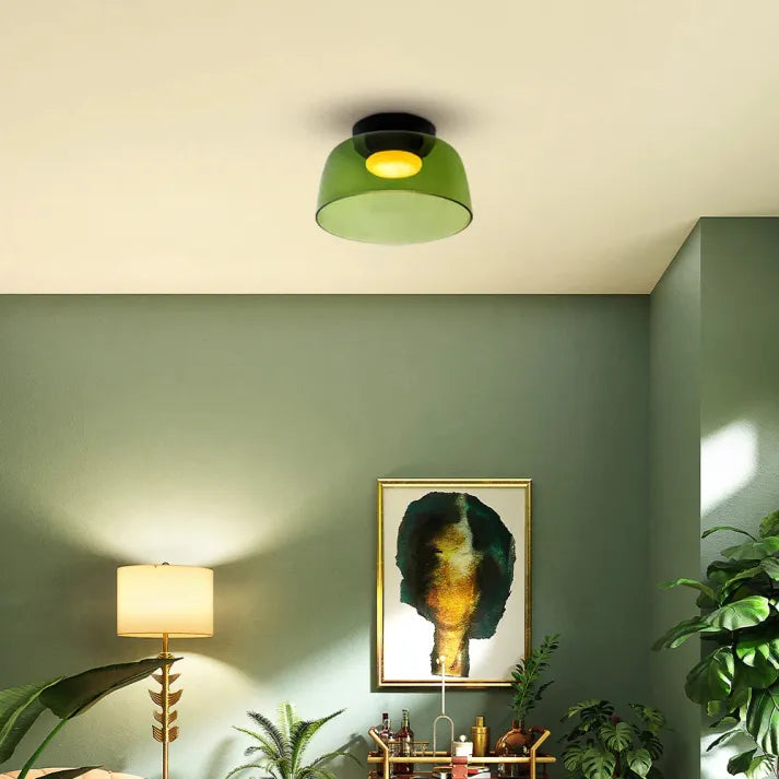 Keiora Nordic Glass Ceiling Lamp | Medieval Charm Lighting | Lersk