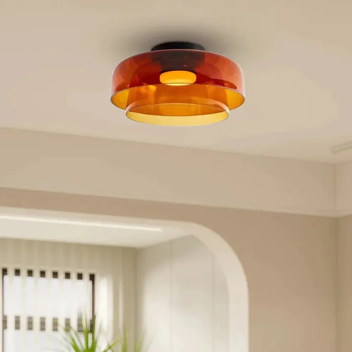 Lumenweave Nordic Ceiling Light With Handcrafted Glass Shade | Lersk