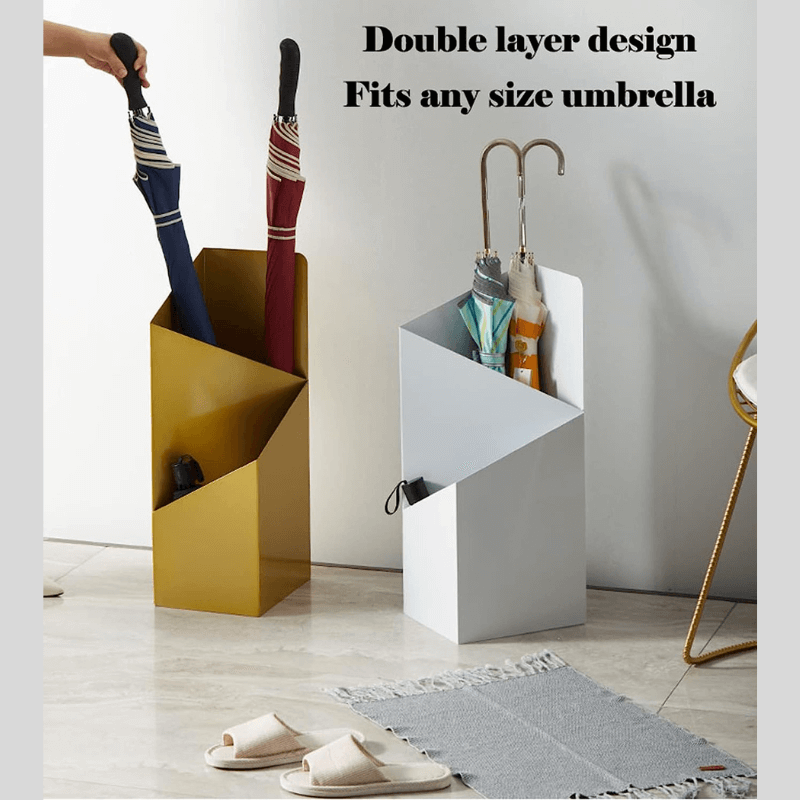 DripFrame Umbrella Stand With Drip Tray Scandinavian Minimalist Metal Umbrella Holder | Lersk