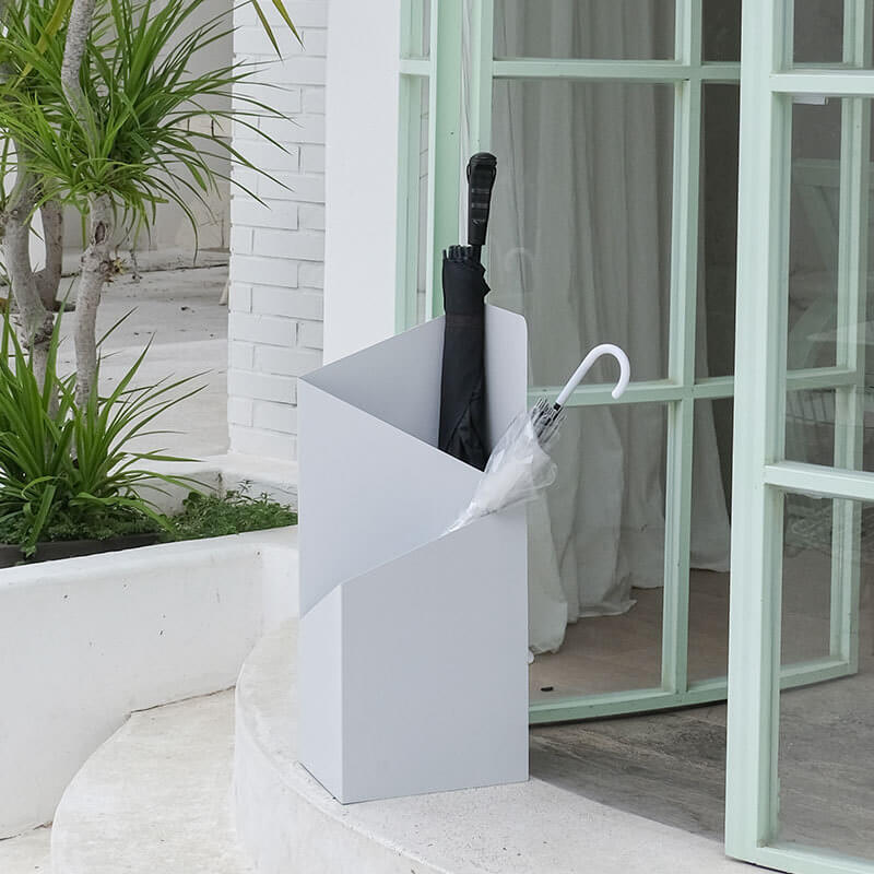 DripFrame Umbrella Stand With Drip Tray Scandinavian Minimalist Metal Umbrella Holder | Lersk