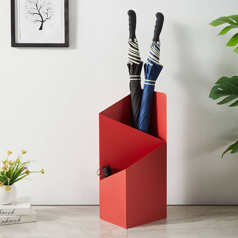 DripFrame Umbrella Stand With Drip Tray Scandinavian Minimalist Metal Umbrella Holder | Lersk