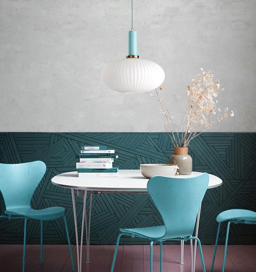 Nordic Fluted Glass Pendant Lamp for Modern Interiors | Lersk