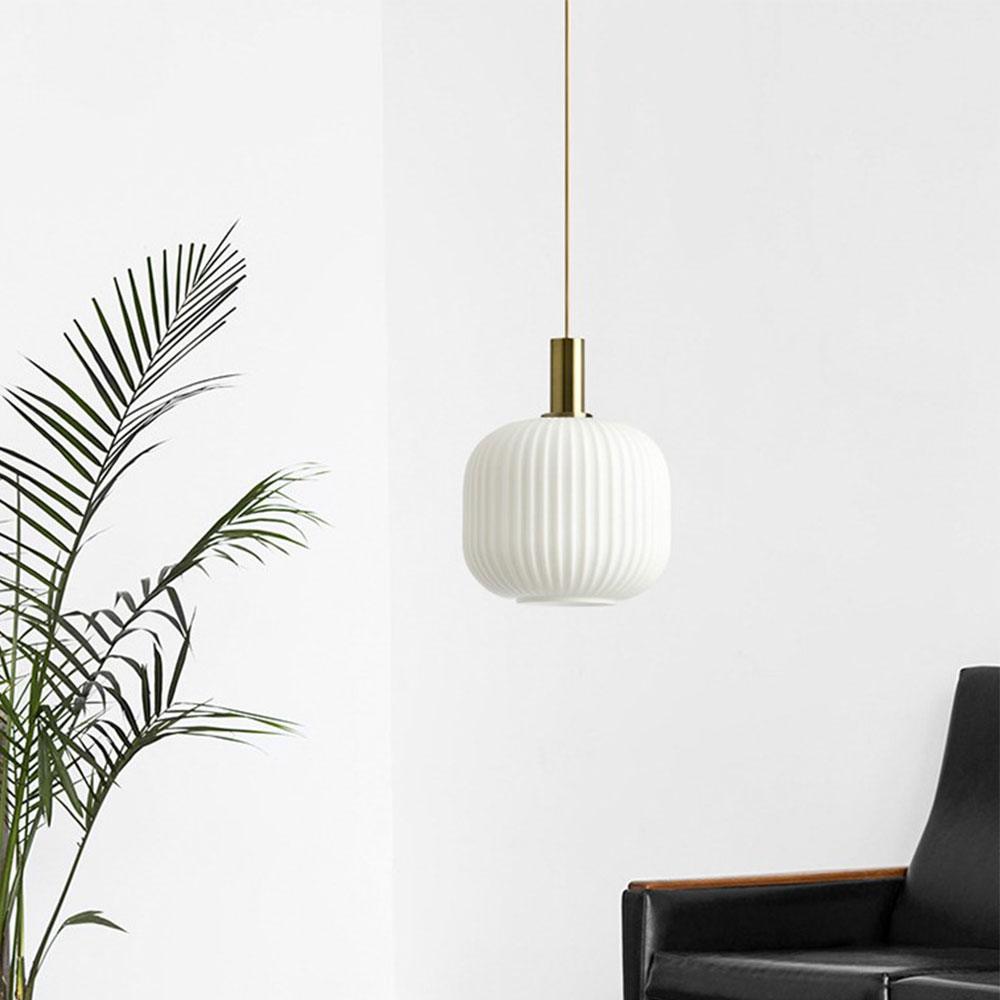 Nordic Fluted Glass Pendant Lamp for Modern Interiors | Lersk