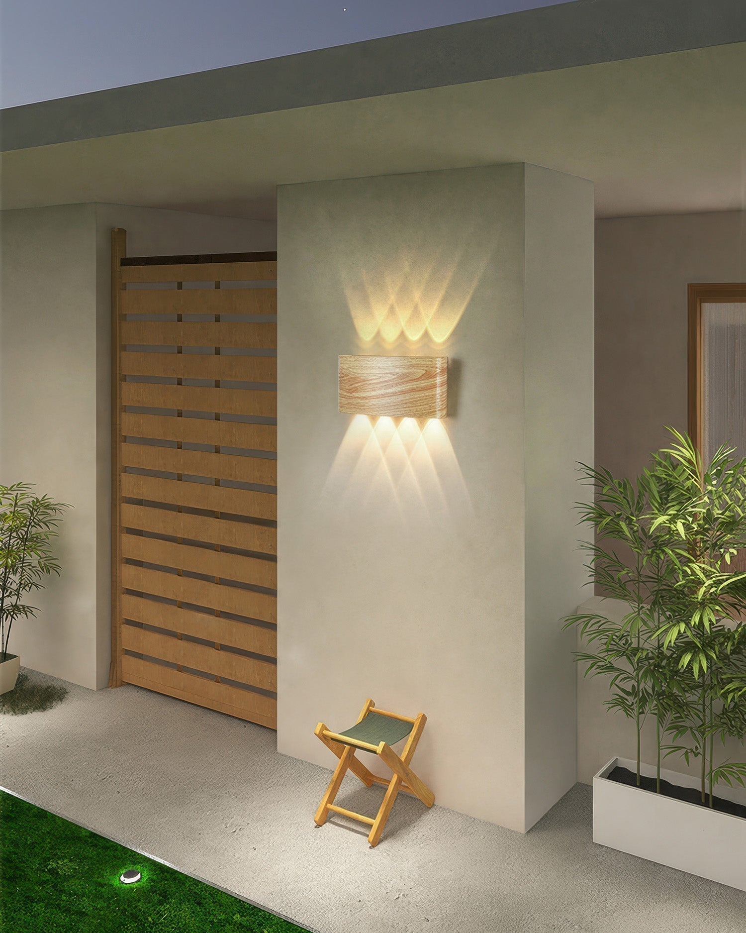 Applique da esterno LumaVerde Woodgrain LED resistente alle intemperie | Lersk