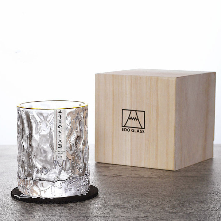 Astraeon Glacier Whiskyglas Edo Kiriko Håndskåret Glasværk | Lersk