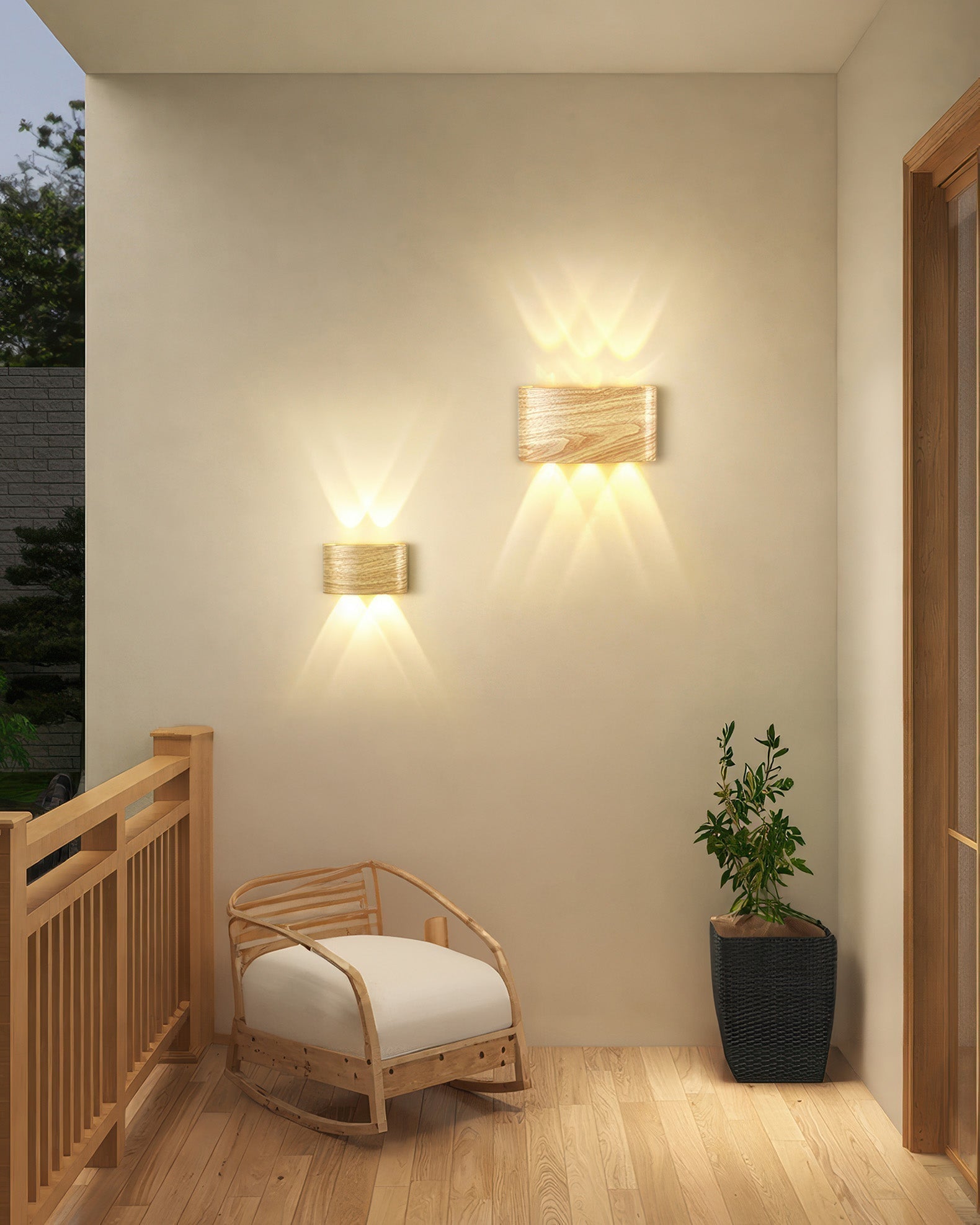 Applique da esterno LumaVerde Woodgrain LED resistente alle intemperie | Lersk
