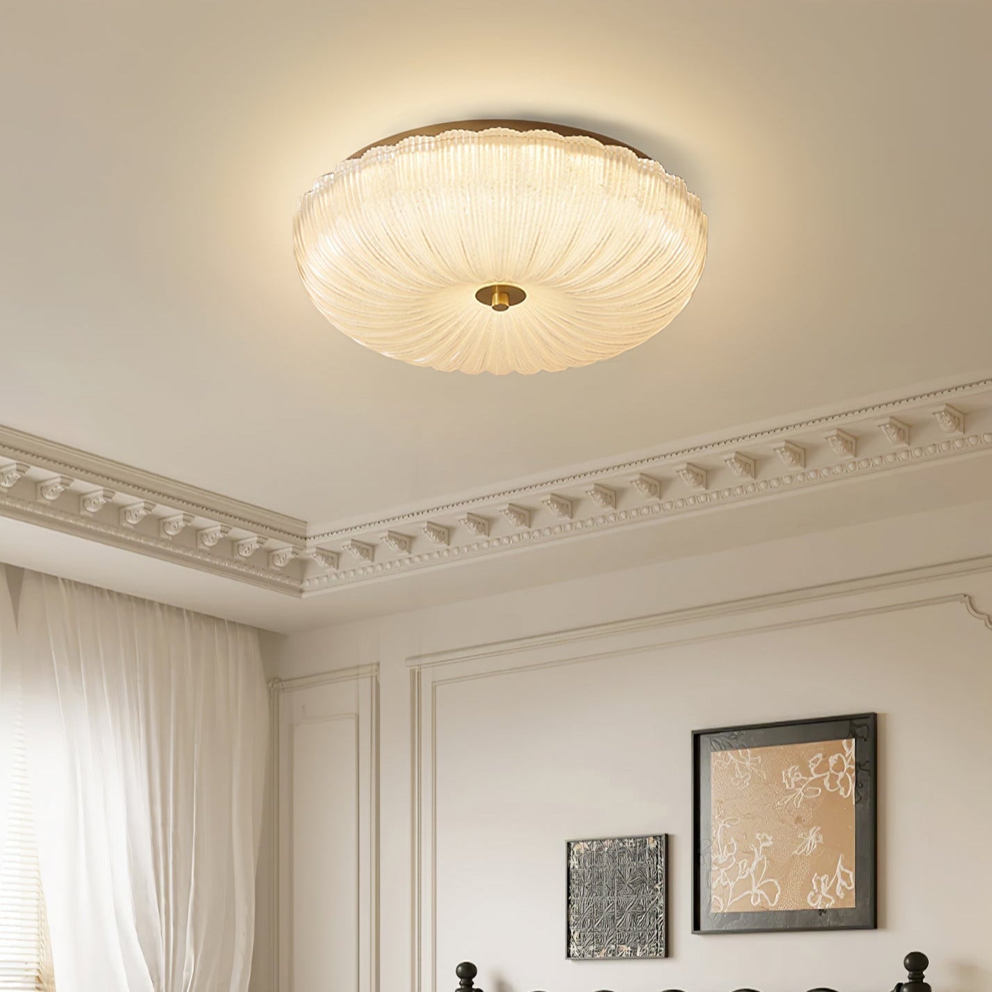 Nyra Ripple skleněné stropní svítidlo | Elegantní moderní zář | Lersk