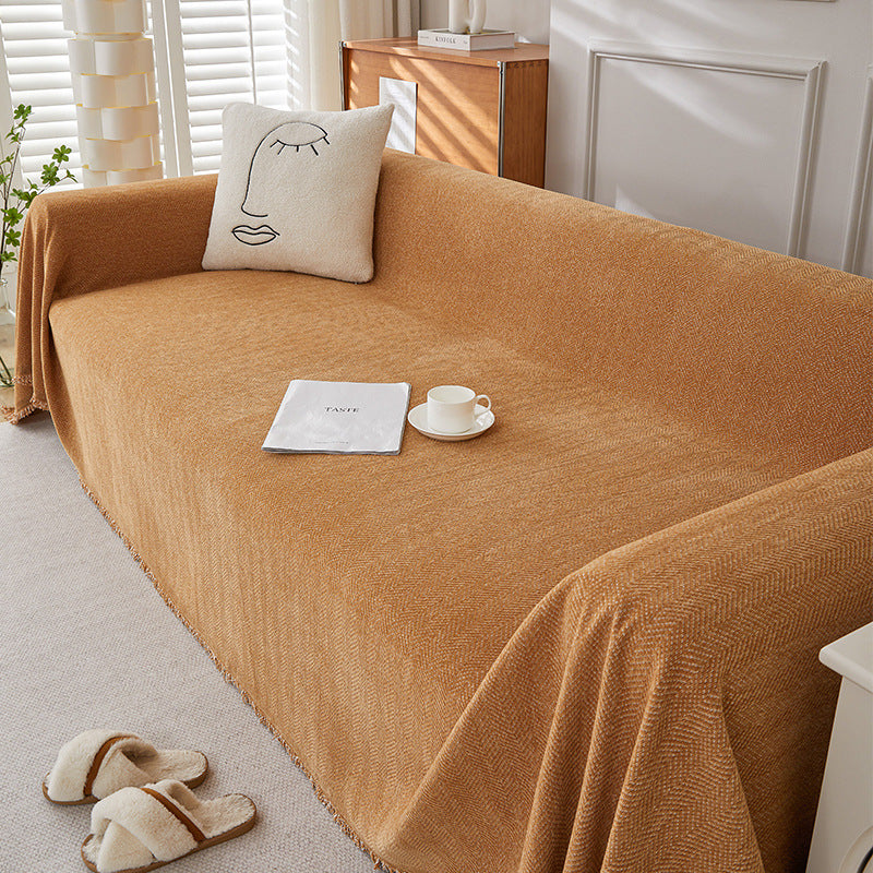 LumaWeave Minimalist Chenille Sofa Slipcover, Washable and Durable | Lersk