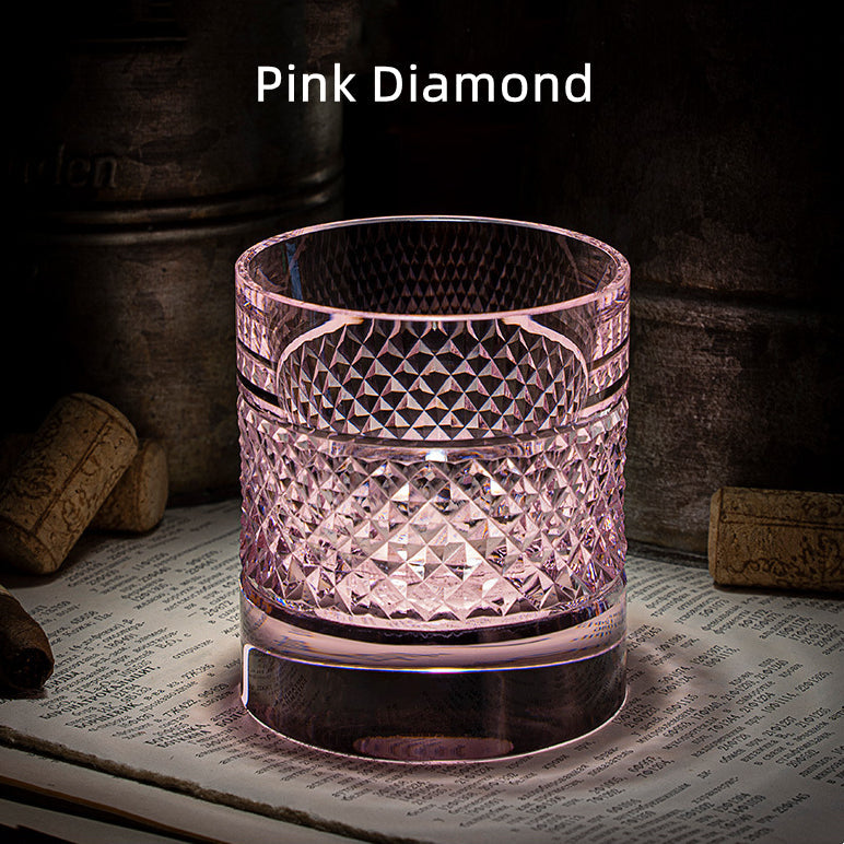 Mizumi Whiskygläser mit mehrfarbigem Diamantmuster und Holzkiste | Lersk