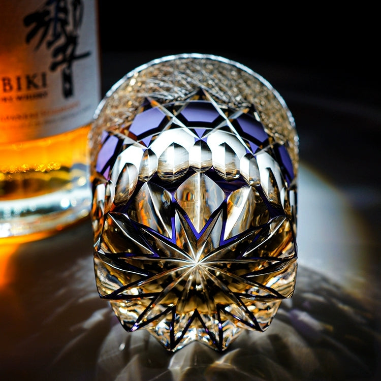 Hikaru | Håndlavet Fluorit Whiskyglas med Trækasse | Lersk