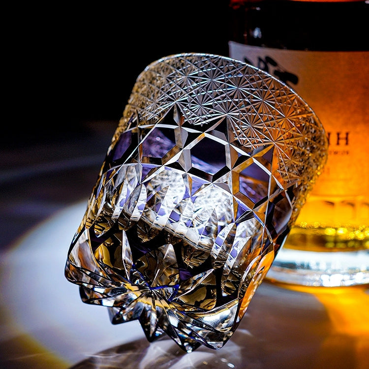 Hikaru | Håndlavet Fluorit Whiskyglas med Trækasse | Lersk