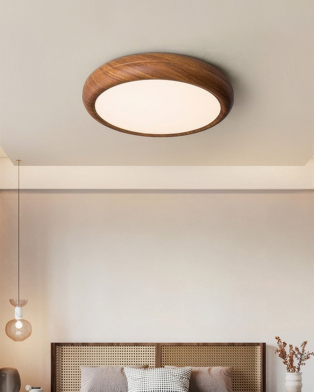 Nexa Walnut Ceiling Light With Full Spectrum Lighting