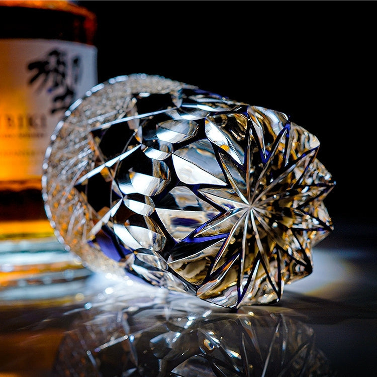 Hikaru | Håndlavet Fluorit Whiskyglas med Trækasse | Lersk