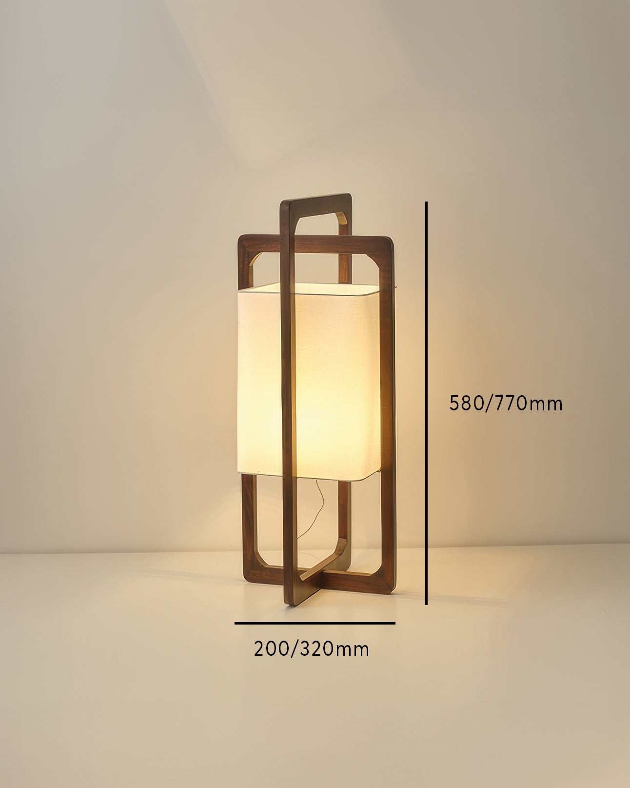 Lampadaire HikariZen bois japonais ambiance rétro zen