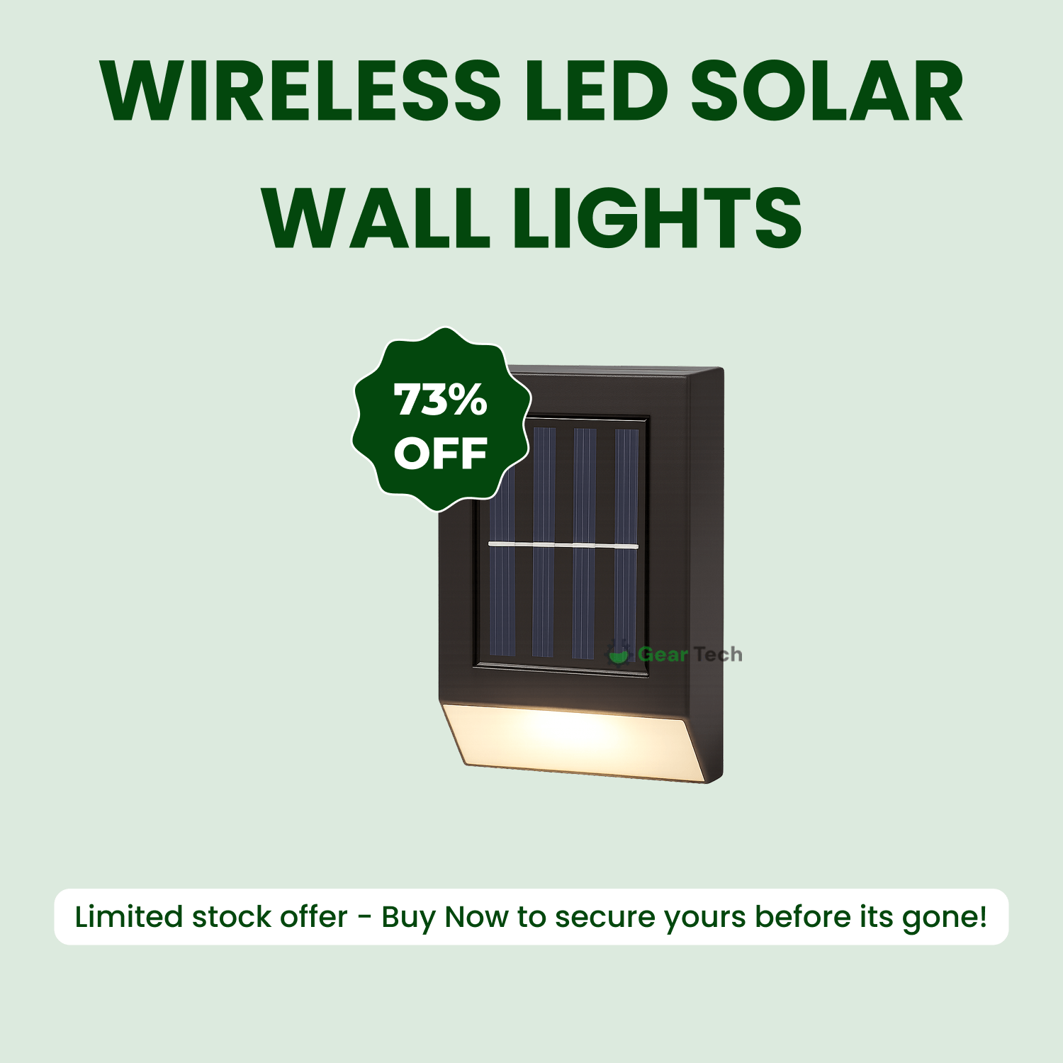 Nexora Outdoor Wireless Solar LED Wall Lights for Paths Patios and Gardens | Lersk