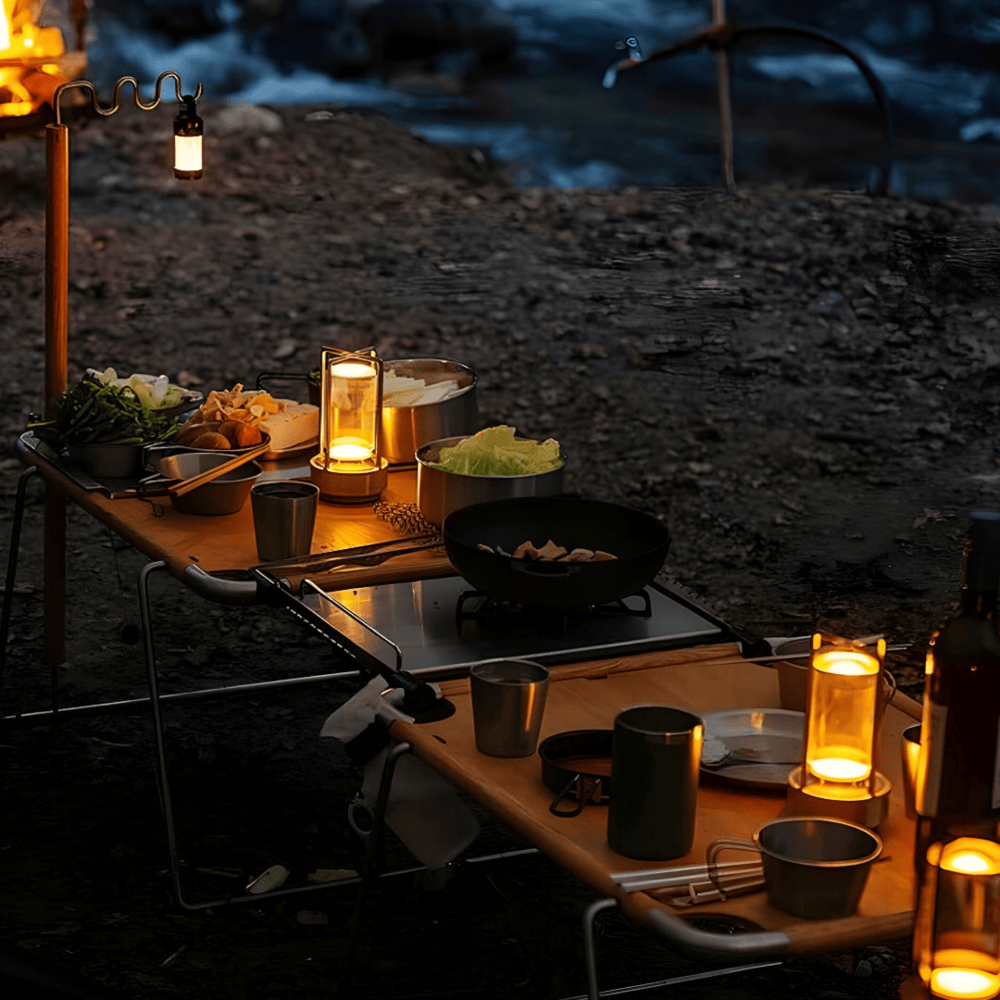 LumaNest Tischlampe Wasserdicht Tragbares LED-Licht für den Außenbereich | Lersk