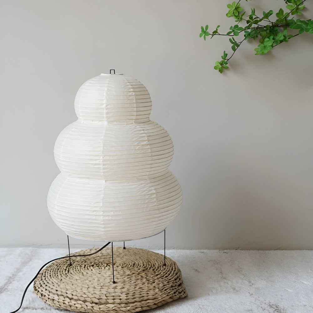 SoraLume Rispapir Gulvlampe med Justerbar Belysning | Lersk