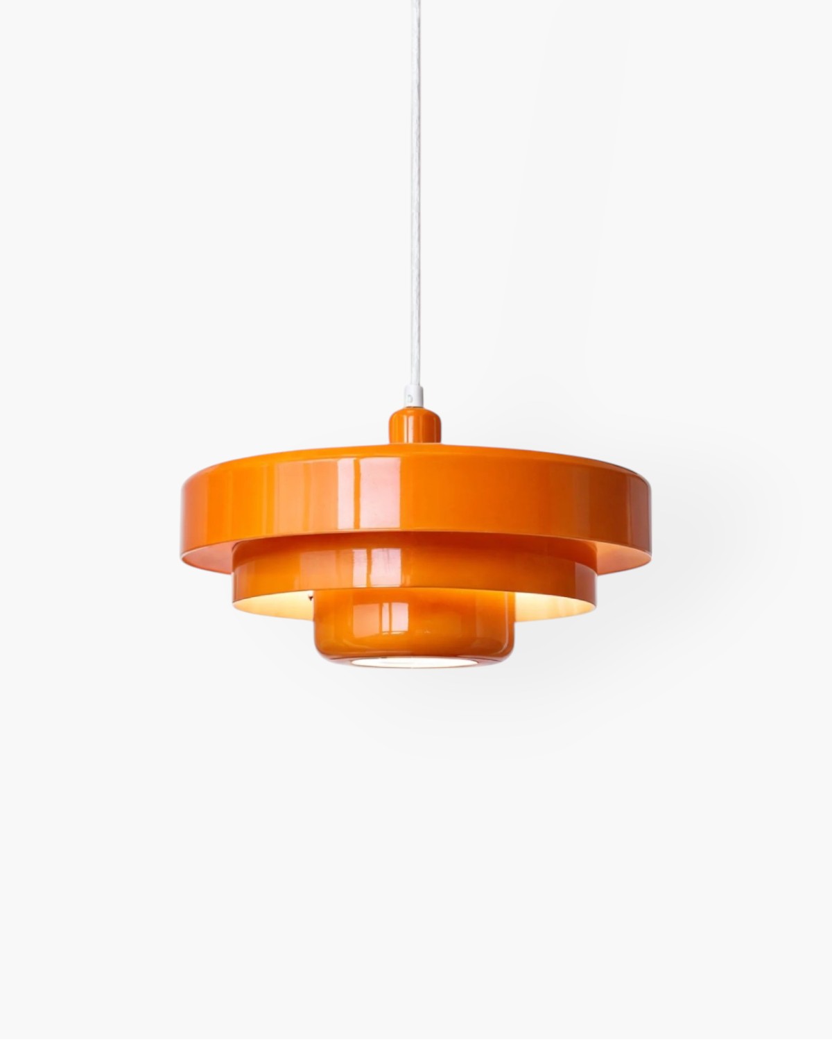 Solara Retro Orange Pendant Light With Modern Twist | Lersk