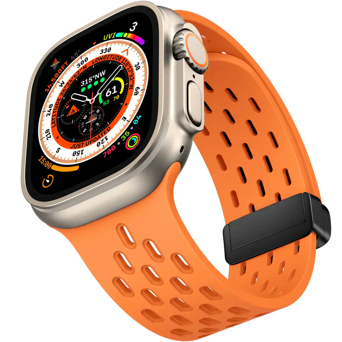 AeroMag | Breathable Magnetic Silicone Band for Apple Watch | Lersk