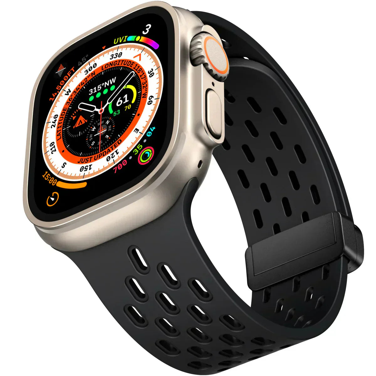 AeroMag | Breathable Magnetic Silicone Band for Apple Watch | Lersk