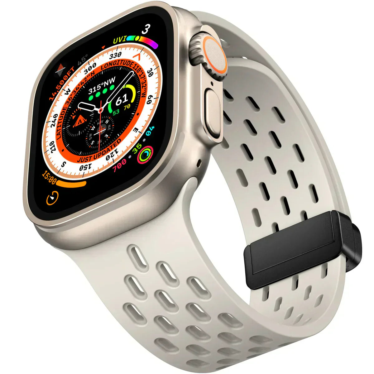 AeroMag | Breathable Magnetic Silicone Band for Apple Watch | Lersk