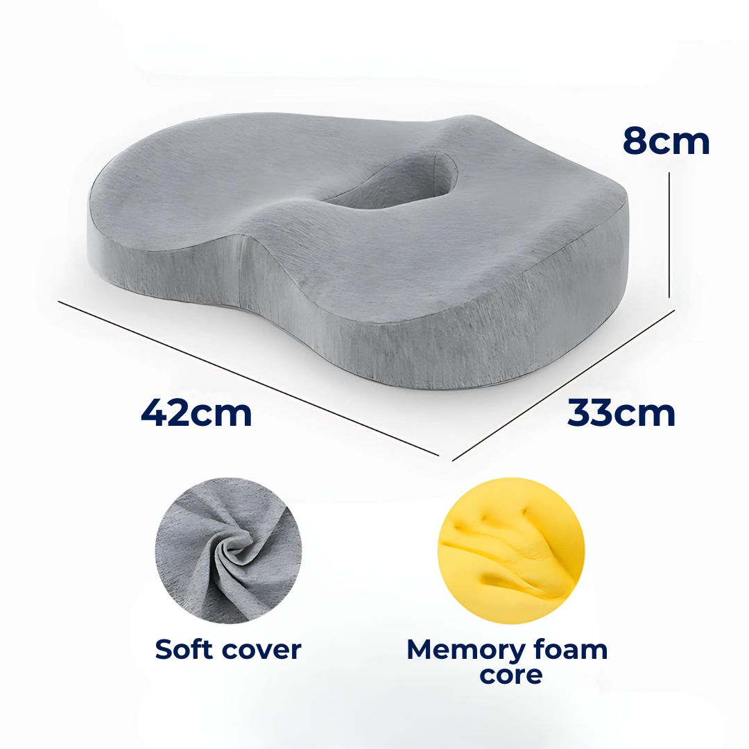 ErgoEase Seat & Back Orthopedic Cushions for Pain Relief | Lersk