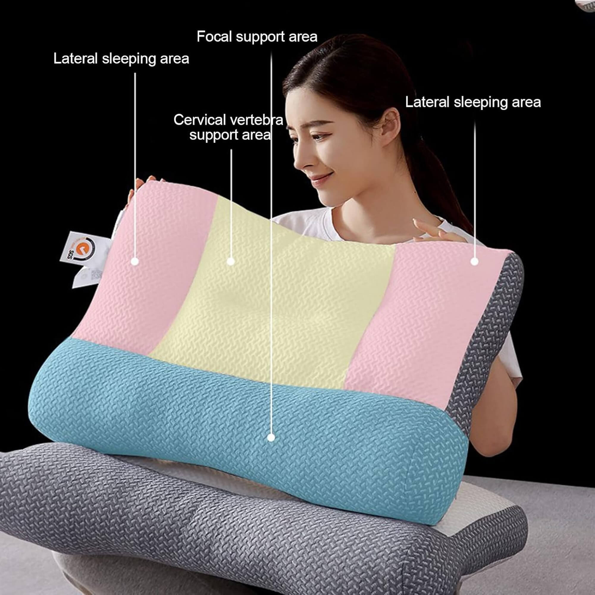 SomniEase Orthopedic Neck Pillow For All Sleep Positions | Lersk
