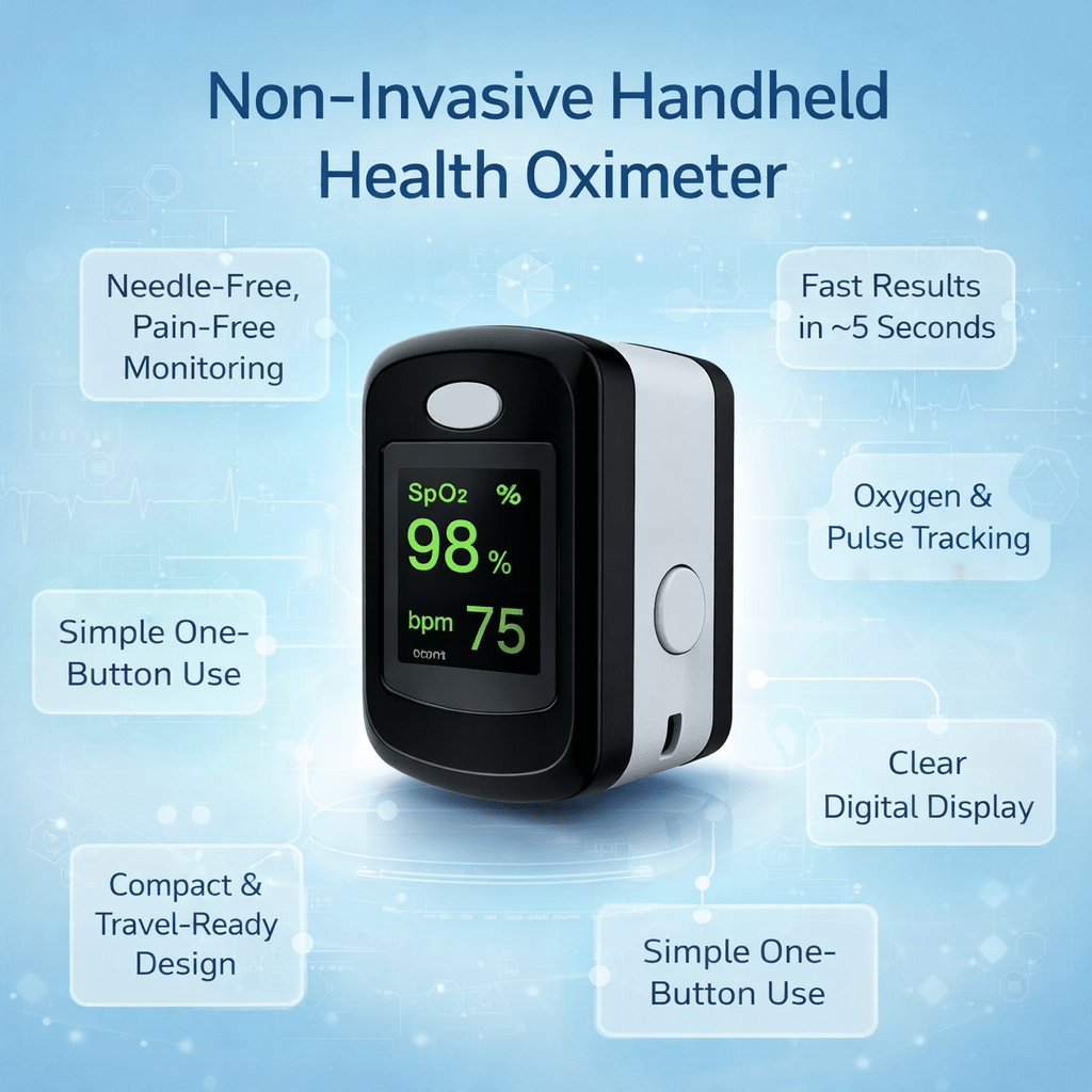 Painless Non-Invasive Oximeter Health Tracker Device | Lersk