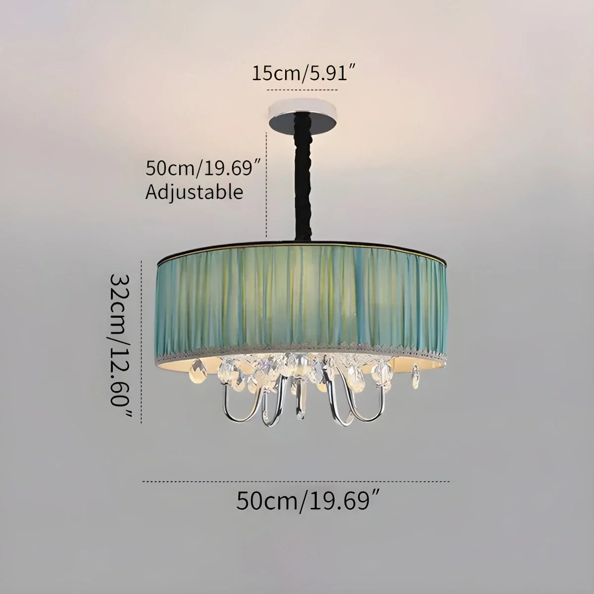 Alloy Luxury Crystal  Pendant Light for Living Room | Lersk