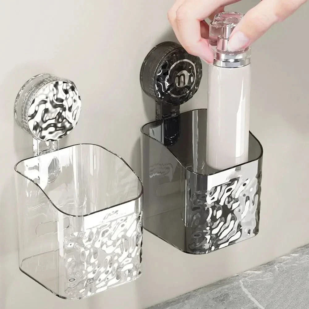 Étagère à ventouse pour salle de bain pour une solution de rangement facile et les essentiels d'organisation de la salle de bain | Lersk