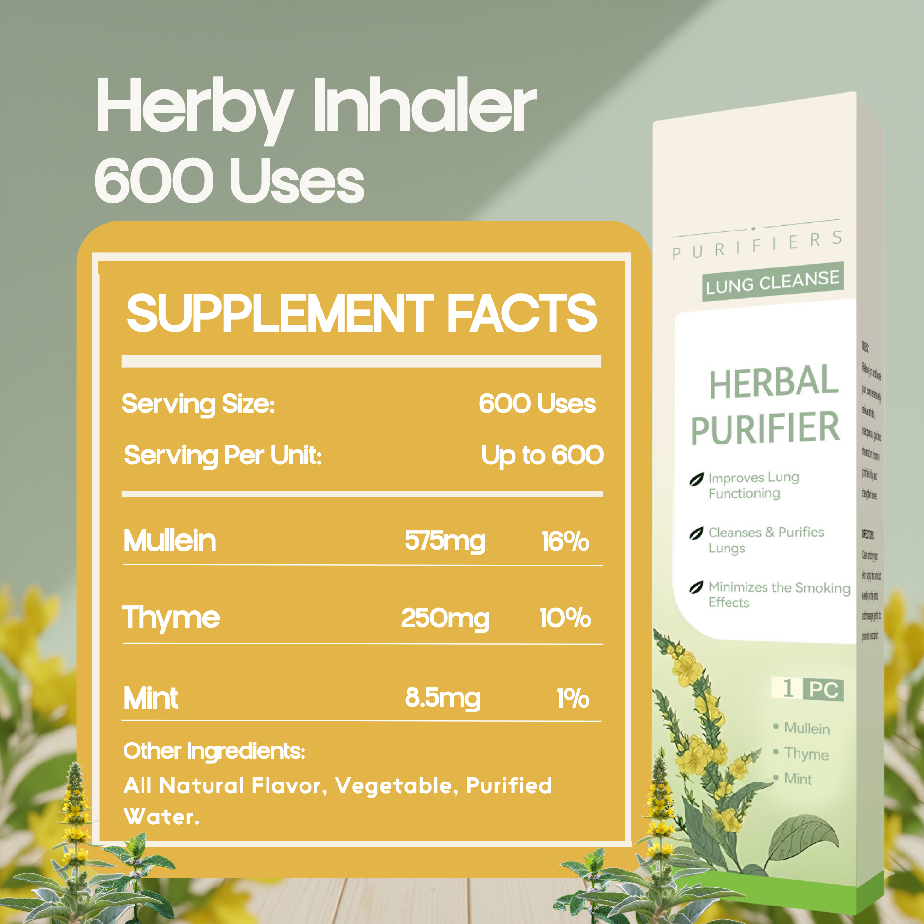 Natural Respiratory Lung Cleanse & Ritual Inhaler | Lersk