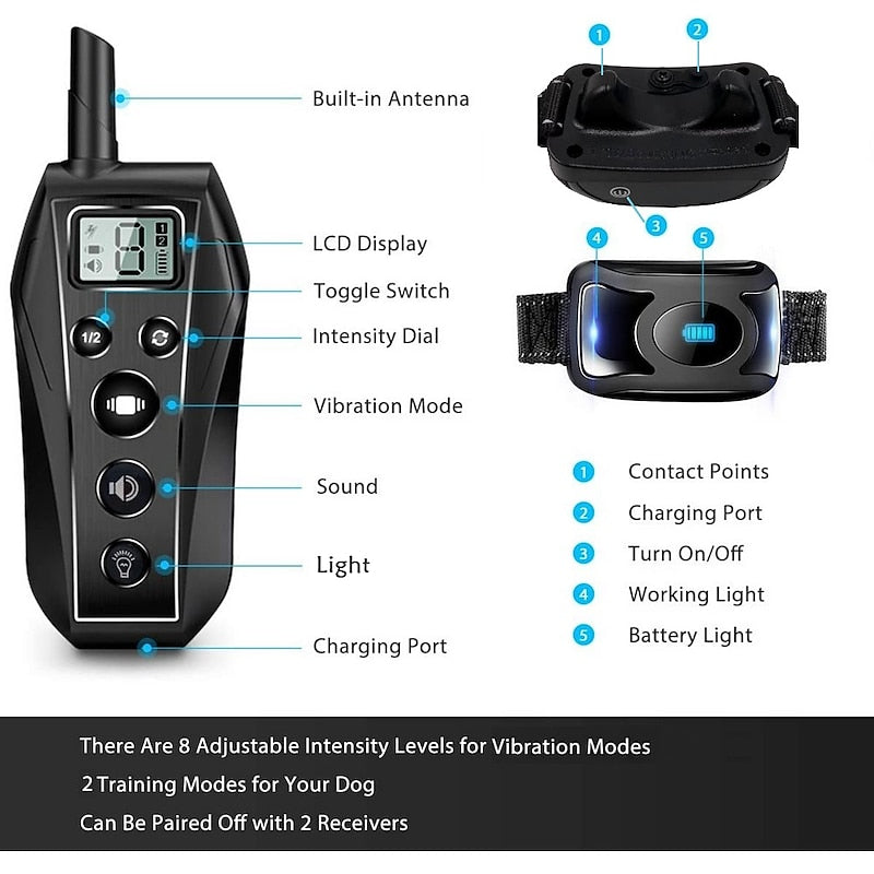 PawStride No Shock Training Collar with Long Range Remote | Lersk