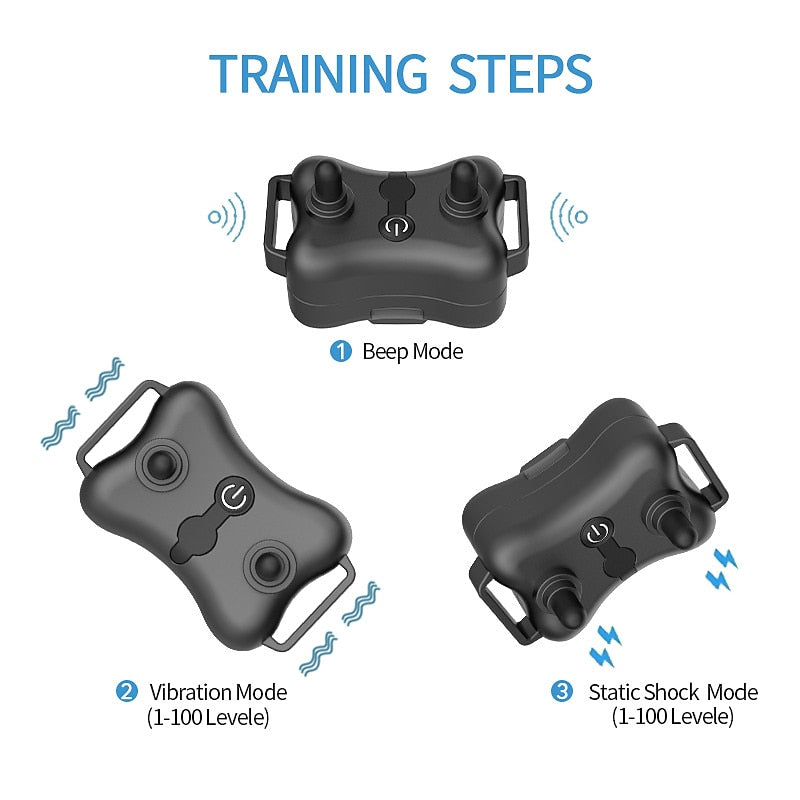 Remote Dog Training Collar Beep Vibration Shock For Owners | Lersk