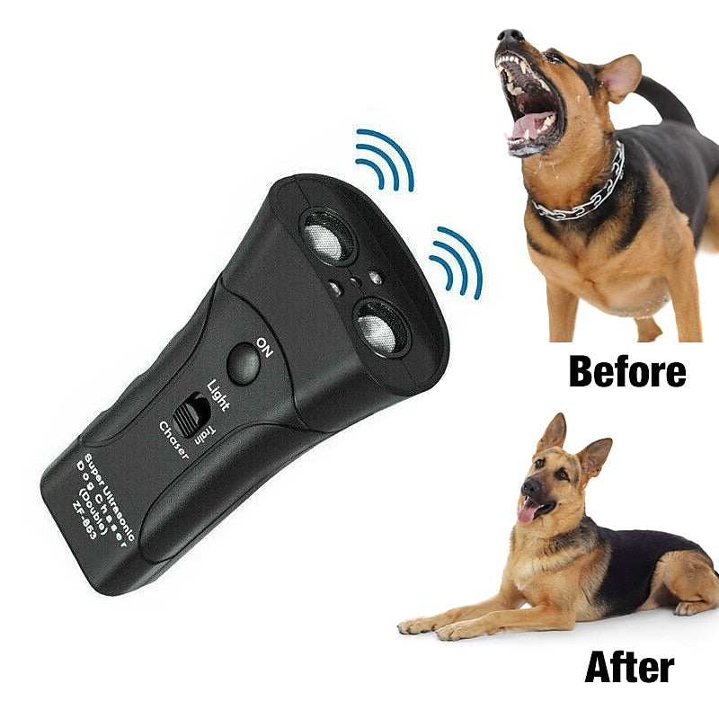 ZenPaw Ultrasonic Bark Trainer With LED Flashlight For Safe Handling | Lersk