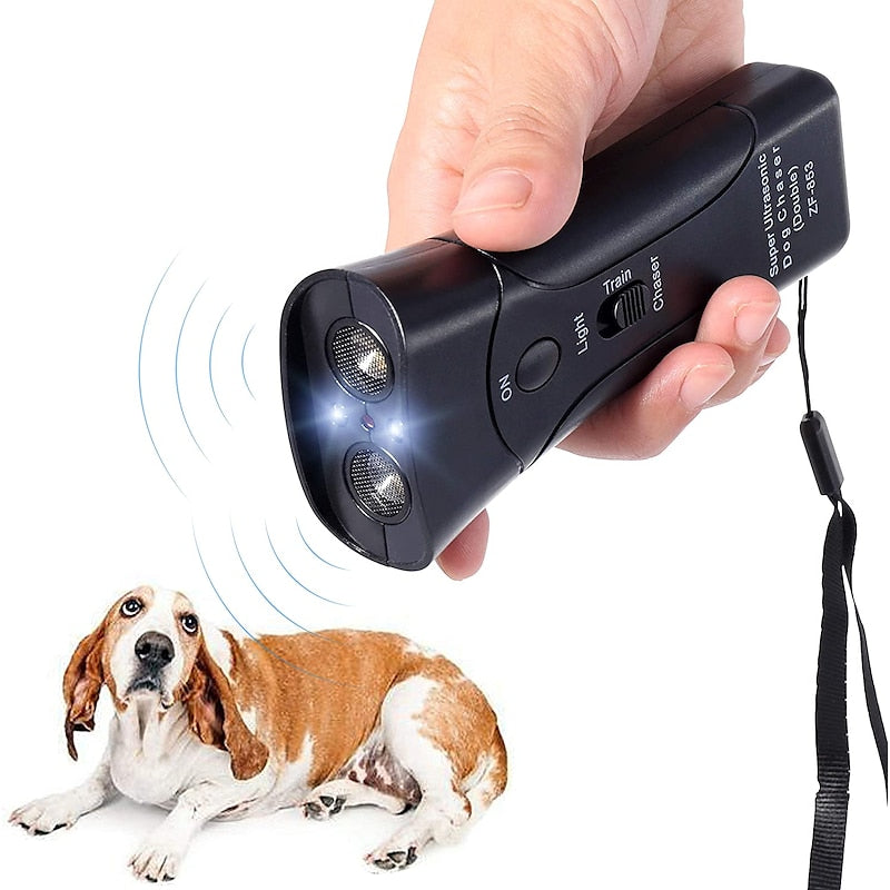 ZenPaw Ultrasonic Bark Trainer With LED Flashlight For Safe Handling | Lersk
