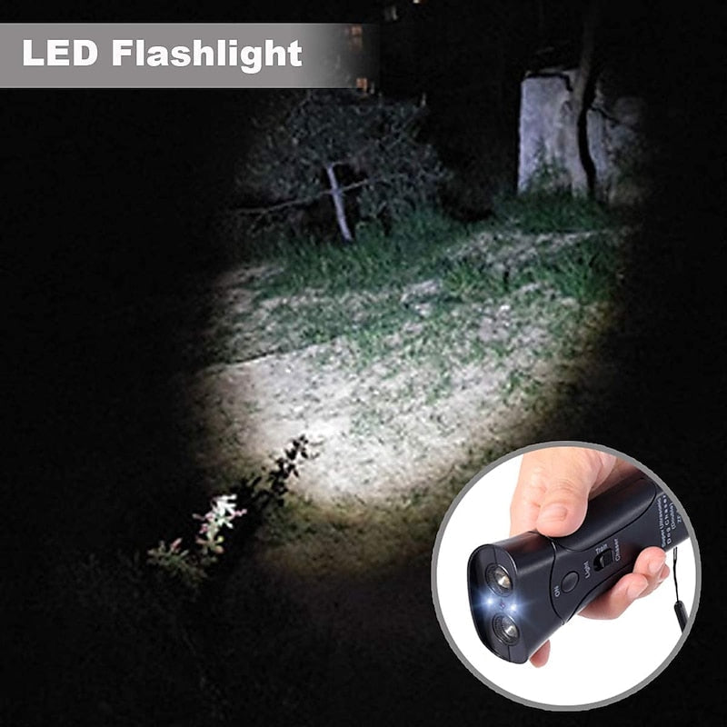 ZenPaw Ultrasonic Bark Trainer With LED Flashlight For Safe Handling | Lersk