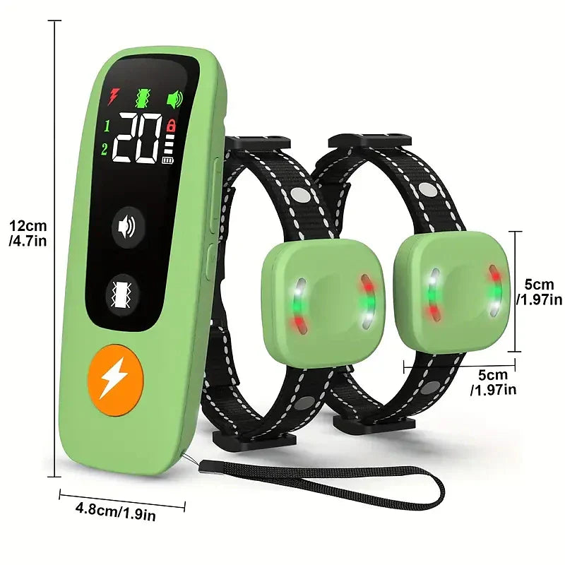 Dog Training Collar With Remote Beep Vibration Shock IP67 Waterproof | Lersk