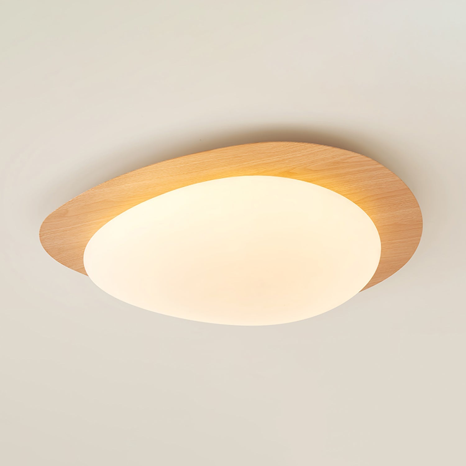 Luz de Teto NexaRipple Walnut Pebble com Brilho Quente | Lersk